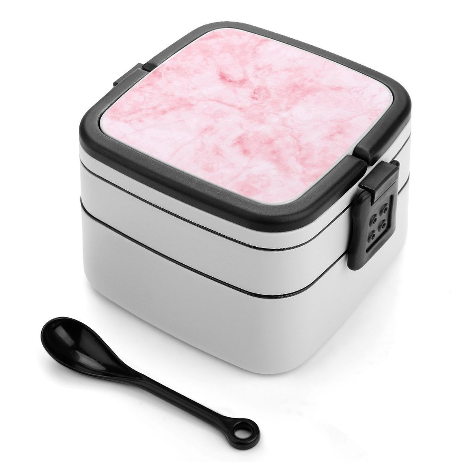 Double-Layer Bento Box 6.3×4.3×5.3in Sealed Leak-Proof Partition Is ...