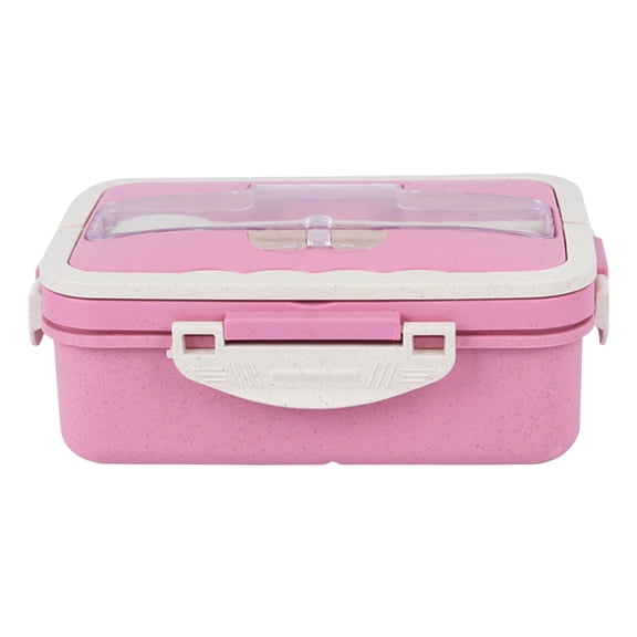 Double Layer Bento Box, Leak Proof Microwave & Dishwasher Safe Lunch Box for Office Work, Stackable 2-Tier Meal Prep Container with Dividers & Handle