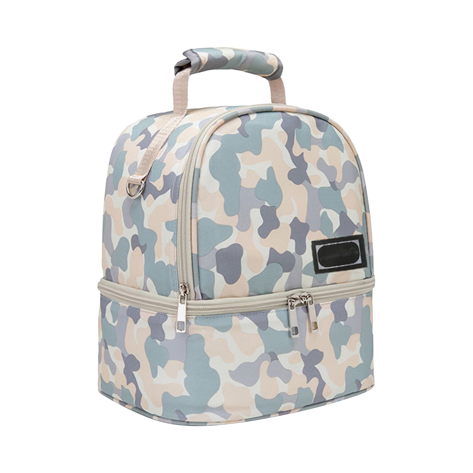 Double-Layer Breast Milk Cooler Bag Breast Pump Bag Fresh-Keeping Baby Bottle Storage Backpack Waterproof with Shoulder Straps Top Carry Handle for Breastfeeding Working Moms