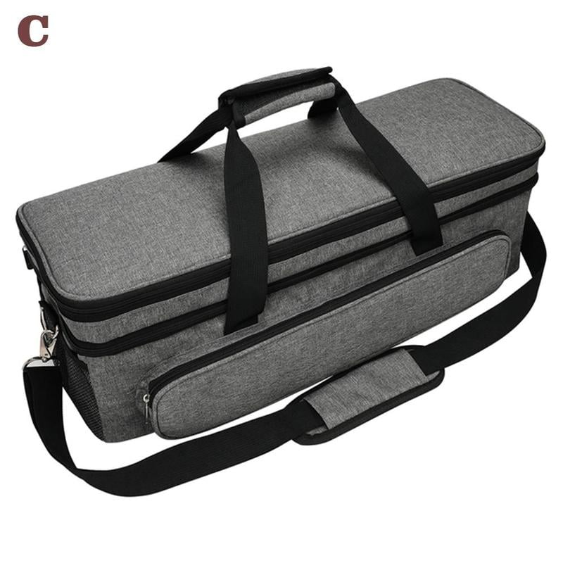 BAGSPRITE Double-Layer Carrying Case Compatible with Cricut Explore Air,  Air 2, Maker and Maker 3, Cricut Case with Mat Pockets and Cricut  Accessories
