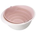 thumbnail image 1 of Double-Layer Colander Bowl Set, Fruit Vegetable Colander Washing Basket, Drain & Rinse Basket with Inner Strainer – Kitchen Sink Food Washing Bowl for Fruits, Vegetables, Pasta, 1 of 9