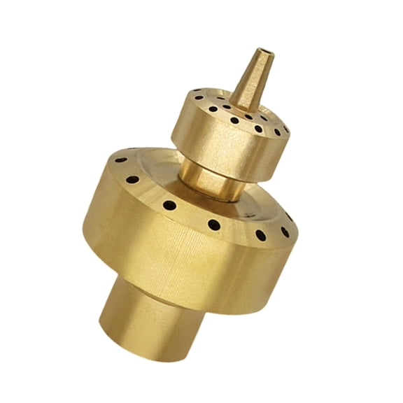 Double Layer Copper Fountain Nozzle Sprinkler Head For Outdoor Water Feature Landscape Decoration Easy to Maintenance
