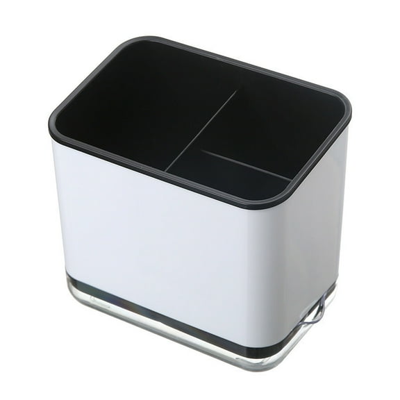 Double Layer Cutlery Storage Rack with Removable Chopstick Holder Kitchen Utensil Drain Drying Organizer for Countertop