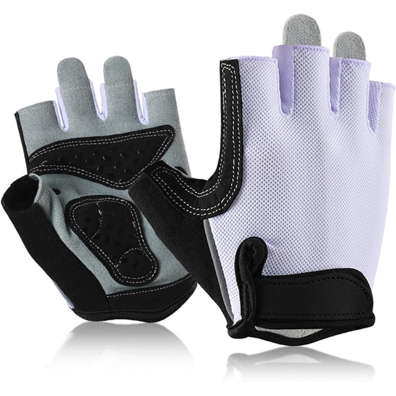 Double-Layer Deerskin Palm Gym Gloves: Anti-Slip Workout Gloves for Men & Women | Weight Lifting, Cycling, Rowing | Breathable 3D Padded Design