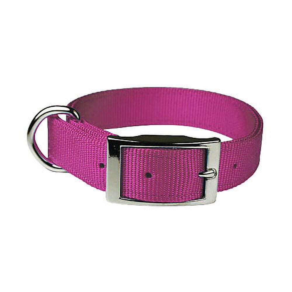 Double Layer Dog Collar 18 Inch Raspberry - Walmart.com