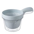 thumbnail image 1 of Double-Layer Draining Basket with Handle, Plastic Kitchen Colander Strainer for Washing Vegetables Fruits and Pasta Blue 7" X 5" X 4", 1 of 8