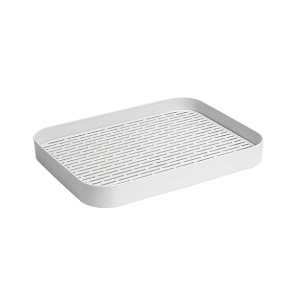 Double Layer Draining Tray for Kitchen Counter, Non Slip Drain Board Dish Drain Tray Plastic Tea for Cup Bowl Fruit