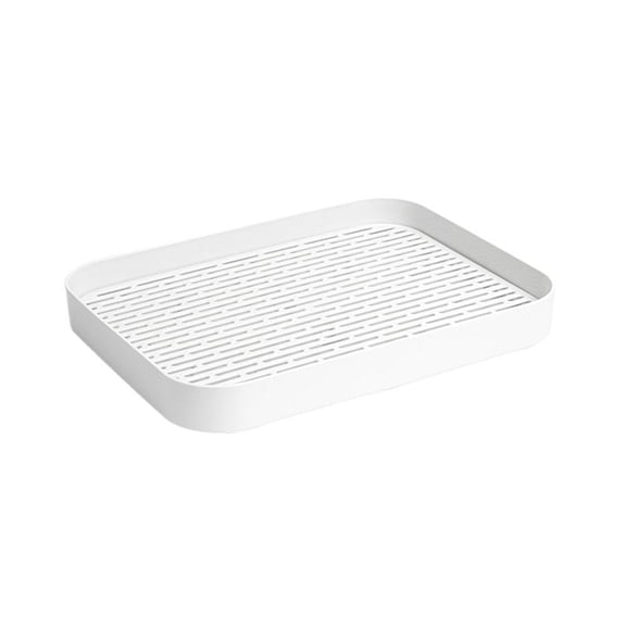 Double Layer Draining Tray for Kitchen Counter, Non Slip Drain Board Dish Drain Tray Plastic Tea for Cup Bowl Fruit