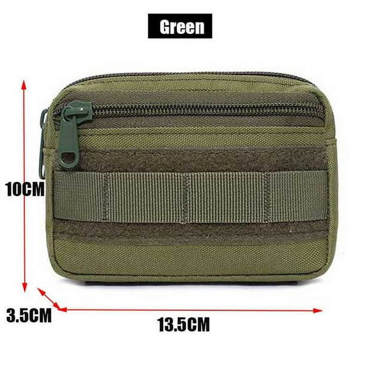 Double Layer EDC Pack Men Molle Waist Belt Nylon Hip Pouch Fanny Pack  Camping Hunting Accessories Utility Bag 
