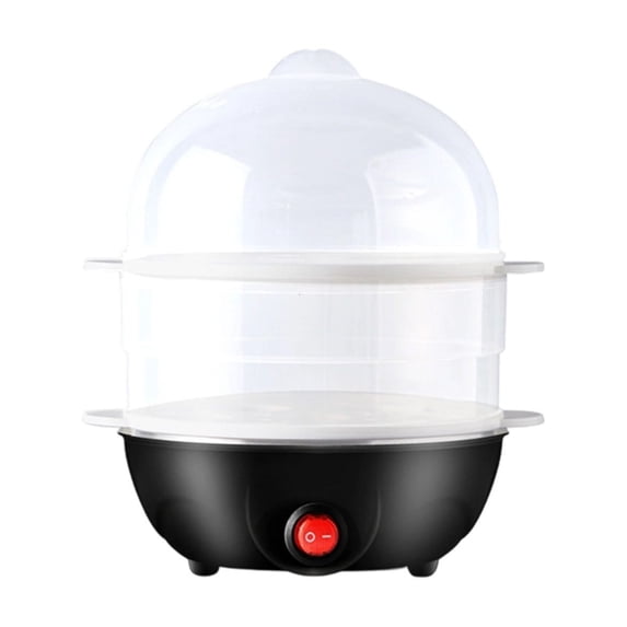 Double-Layer Electric Egg Cooker - Stainless Steel Mini Breakfast Maker for Soft/Hard Boiled Eggs, Household Small Kitchen Appliance (Multiple Colors)