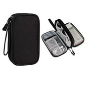 Double Layer Electronics Organizer - Versatile Travel Cable Organizer Bag for Accessories and Gadgets, Portable and Durable TIKA