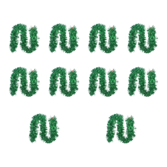 Double Layer Encrypted Seven-color Wool Strips, 10-Pack Colorful Felt Fabric Strips for DIY Craft Decor, Soft Material for Art Projects,Green