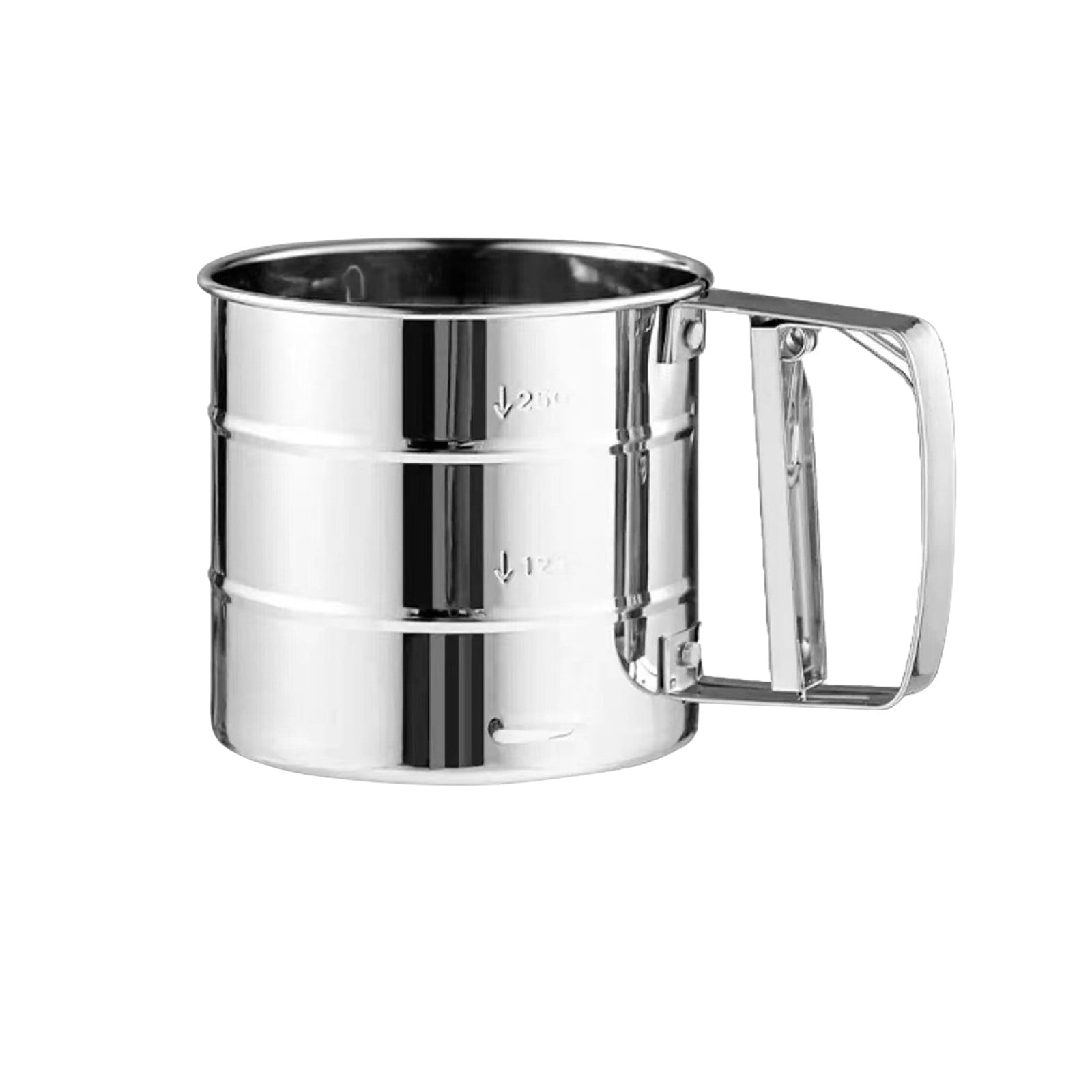 Double Layer Fine Mesh Baking Crank Flour Flour Sifter With Handle