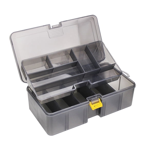 Double Layer Fishing Tackle Box Jigs Head Spinner Hook Baits Tool Case Fishing Accessories Tools Storage Box Enduring