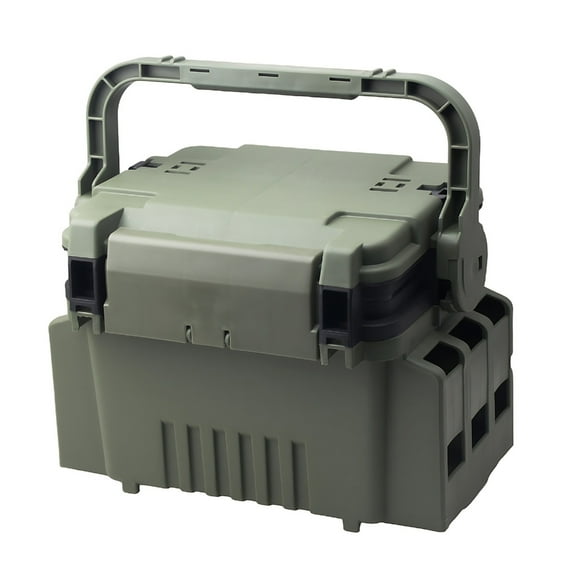Double Layer Fishing Tackle Box Placing Baits Tackle Box Portable Lure Container with Adjustable Dividers