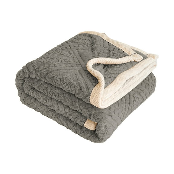 Double Layer Fleece Throw Blanket 80x60 Inches Ultra Soft Warm Sofa Cover Lightweight Bed Blanket All Season Home Decor