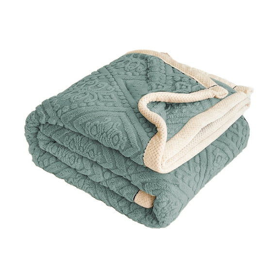 Double Layer Fleece Throw Blanket 80x60 Inches Ultra Soft Warm Sofa Cover Lightweight Bed Blanket All Season Home Decor