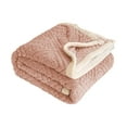 thumbnail image 1 of Double Layer Fleece Throw Blanket 80x60 Inches Ultra Soft Warm Sofa Cover Lightweight Bed Blanket All Season Home Decor, 1 of 5