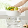 DoubleLayer Fruit And Vegetable Washing Basket Is Suitable for Storing