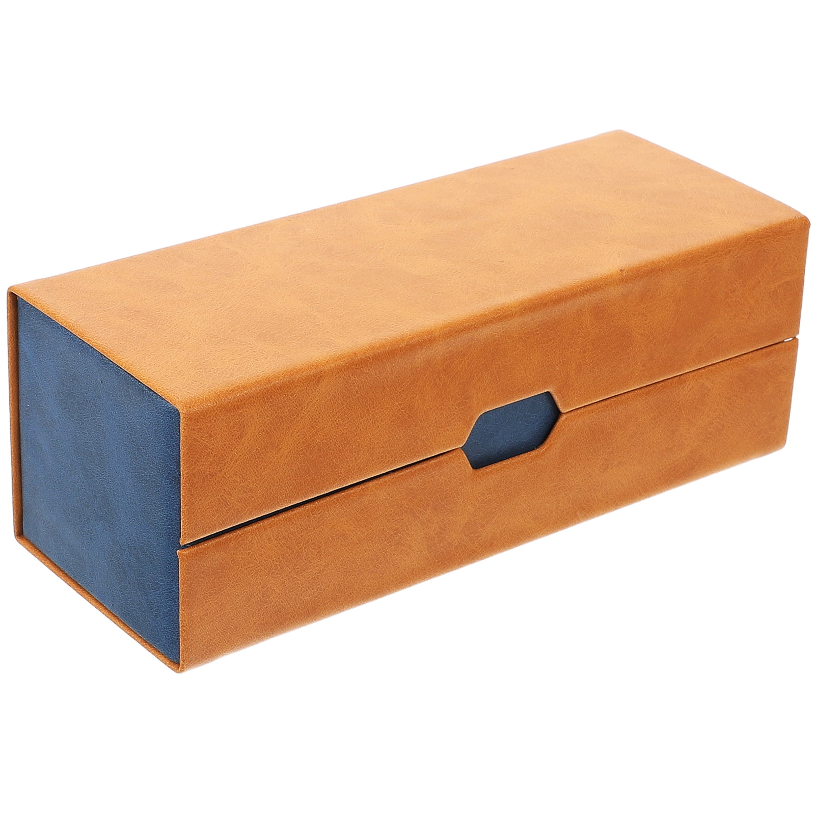 Worgeous Portable Doublelayer Eyewear Case in Pink Leather for Travel ...