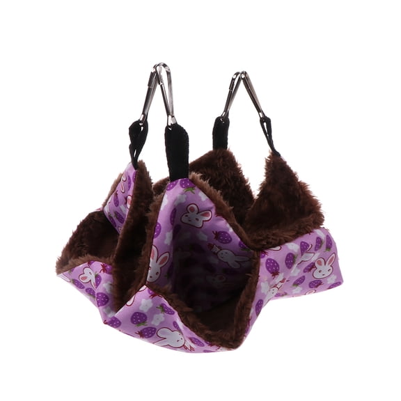 Double-Layer Hamster Hammock Small Pet Cage Glider Bed Hanging Hammock Swinging for Chinchilla Parrot
