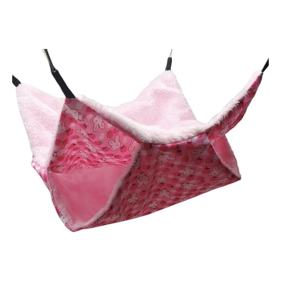 Double-Layer Hamster Hammock Small Pet Cage Glider Bed Hanging Hammock Swinging for Chinchilla Parrot