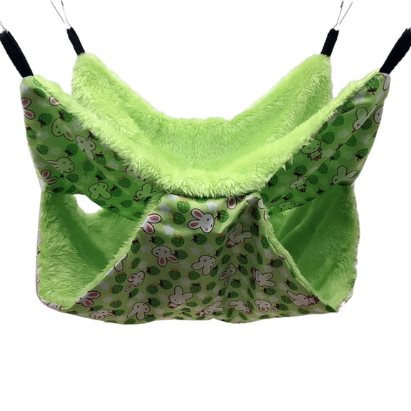 Double-Layer Hamster Hammock Small Pet Cage Glider Bed Hanging Hammock Swinging for Chinchilla Parrot