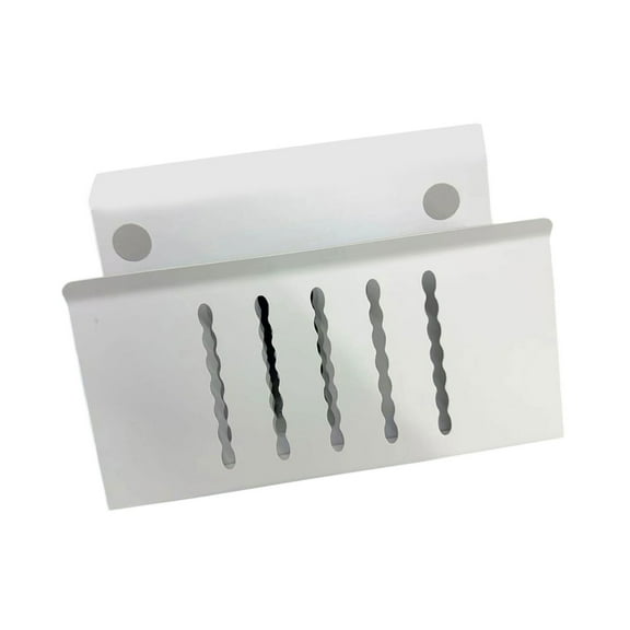 Double Layer Hanging Desk Organizers Waved Pattern Design Storage Rack for Office and Home Under Desk Laptop Storage