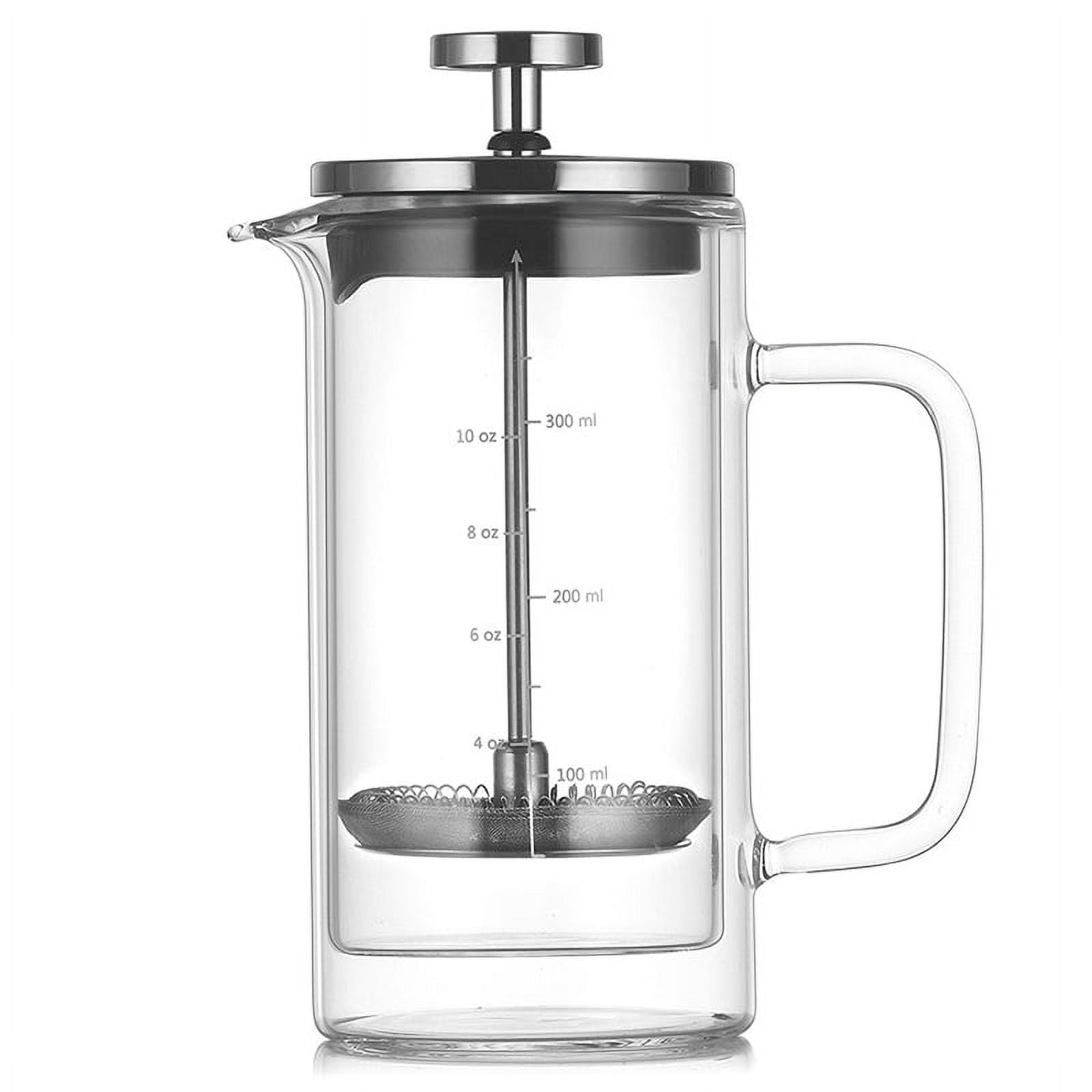 Double Layer High Borosilicate Glass Press Pot Press Filter Coffee