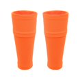 thumbnail image 1 of Double-Layer High Elastic Silk Football Sock Bottomless Sock With Insert Pockets Orange S Fangkenuo, 1 of 9