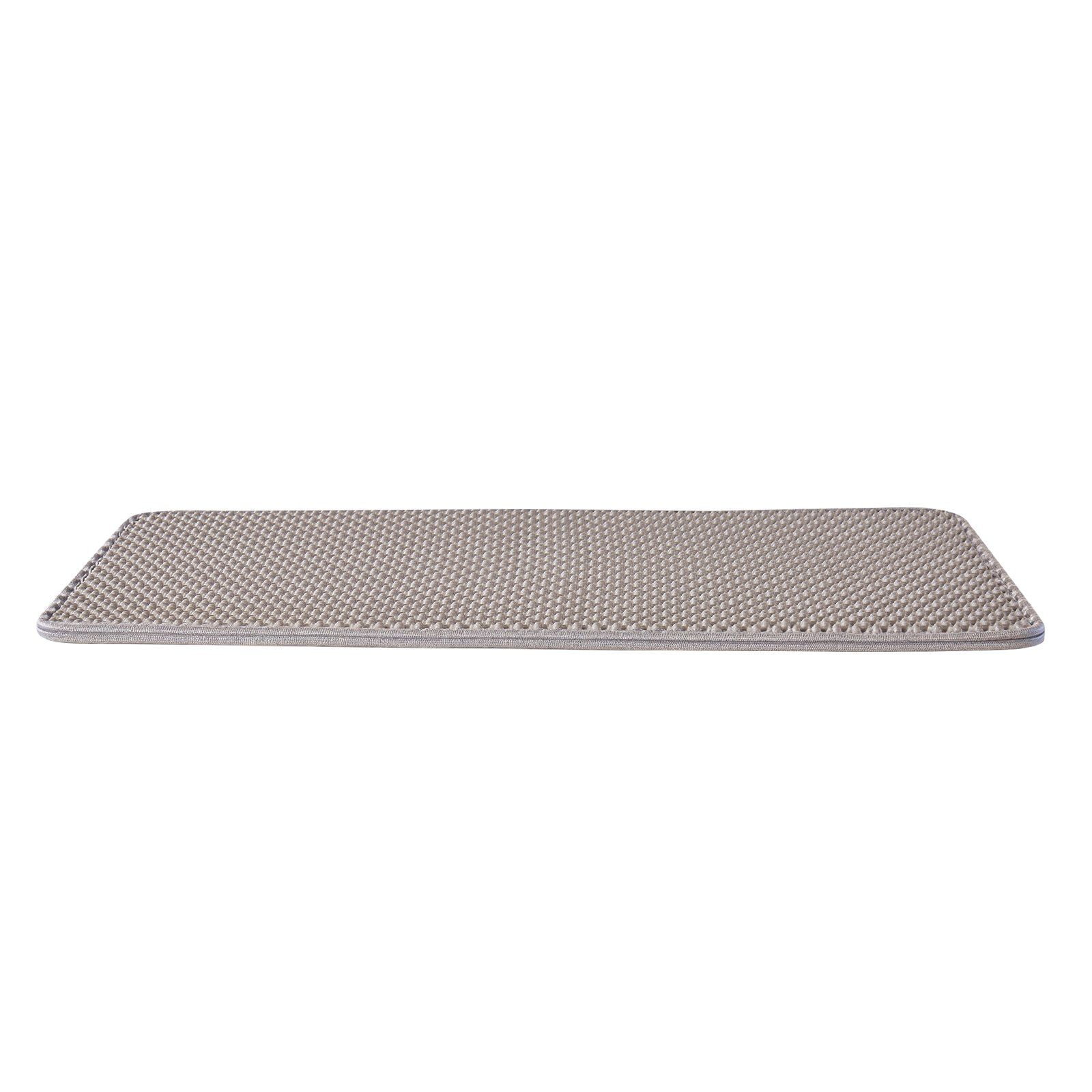 Double Layer Honeycomb Cat Litter Trapping Mat, 24x15 Inches, Non-Slip & Waterproof Litter Box Floor Mat with Urine-Proof Backing