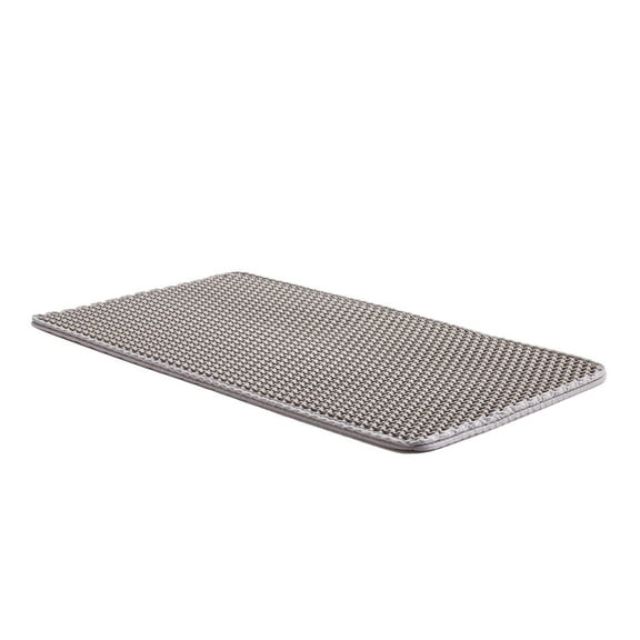 2-Pack Cat Litter Trapping Mat, 24x15 Inches, Double-Layer Honeycomb Design, Non-Slip & Waterproof, Urine-Proof Litter Trapper for Kitty Litter Boxes