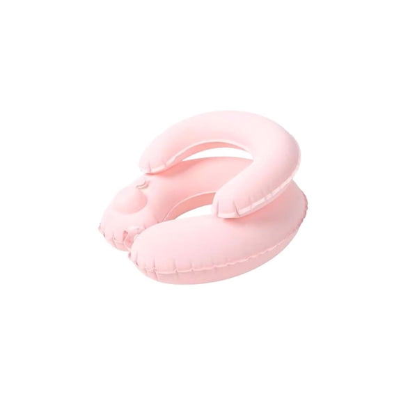 Double Layer Inflatable Travel Neck Pillow Press To Inflate Ergonomic 360 U Shaped Airplane Headrest Support for Car Office Nap Portable