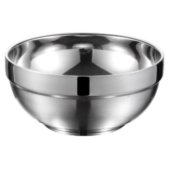 Double-Layer Insulated Bowl Stainless Steel Bowl Salad Bowl Kitchen Tableware Outdoor Picnic Essential Tableware