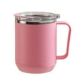 thumbnail image 1 of Double Layer Insulated Coffee Mug - Stainless Steel Travel Mug with Lid and Handle, Induction Heatable for Camping, Office, and Home Use, 1 of 7