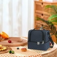 thumbnail image 1 of Double Layer Insulated Lunch Backpack, Leakproof Thermal Lunch Bag for Men Women, Large Capacity Soft Cooler Pack for Work Travel, 1 of 6