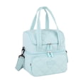 thumbnail image 1 of Double Layer Insulated Lunch Bag - Multi - Functional Portable Tote, Nylon Material, Compact Design for Office, Picnic, and Outdoor Use, Waterproof & Easy to Clean,Blue, 1 of 5