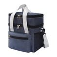 thumbnail image 1 of Double-Layer Insulated Lunch Bag, Portable Thermal Lunch Tote with Shoulder Strap, Leakproof Cooler Bag for Work, Picnic and Travel, 1 of 7