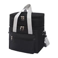 thumbnail image 1 of Double-Layer Insulated Lunch Bag, Portable Thermal Lunch Tote with Shoulder Strap, Leakproof Cooler Bag for Work, Picnic and Travel, 1 of 7