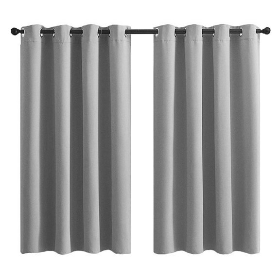 Double Layer Insulating Living Room Drapery 42X63Inches Drop Grommets Design