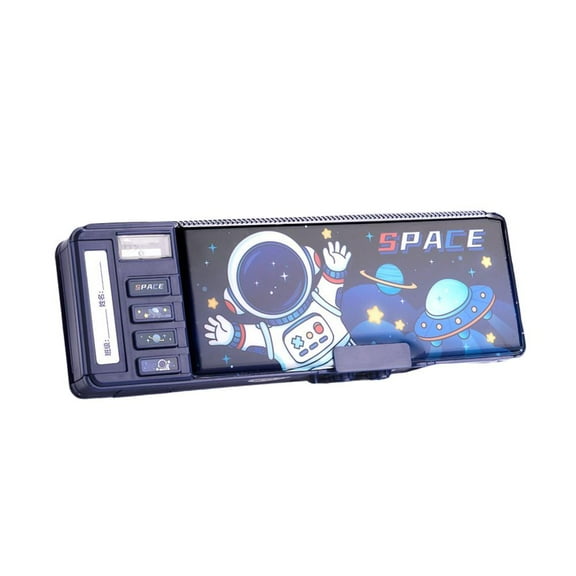 Double Layer Large Capacity Multifunctional Stationery Box Password' R0Q5