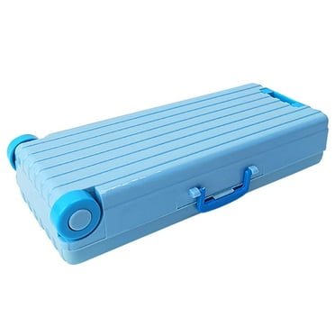 Double Layer Large Capacity Pencil Box, Plastic Translucent Pencil Box, Plastic Pencil Case Transparent Plastic Stationery Case Frosted Clear Pencil Box
