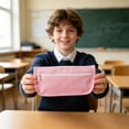 thumbnail image 1 of Double Layer Large Capacity Pencil Case Oxford Cloth Stationery Bag 2 Compartment Pouch for Campus Office College, 1 of 6