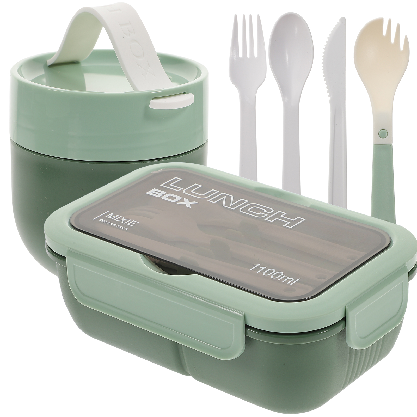 Double Layer Lunch Box Heated Lunchbox for Adults Japanesestyle