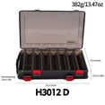 thumbnail image 1 of Double Layer Lure Storage Box - Portable Fishing Tackle Organizer, Minnow Pencil Lure Plastic Case (Only Box Not Included Others), 1 of 9