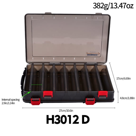 Double Layer Lure Storage Box - Portable Fishing Tackle Organizer, Minnow Pencil Lure Plastic Case (Only Box Not Included Others)