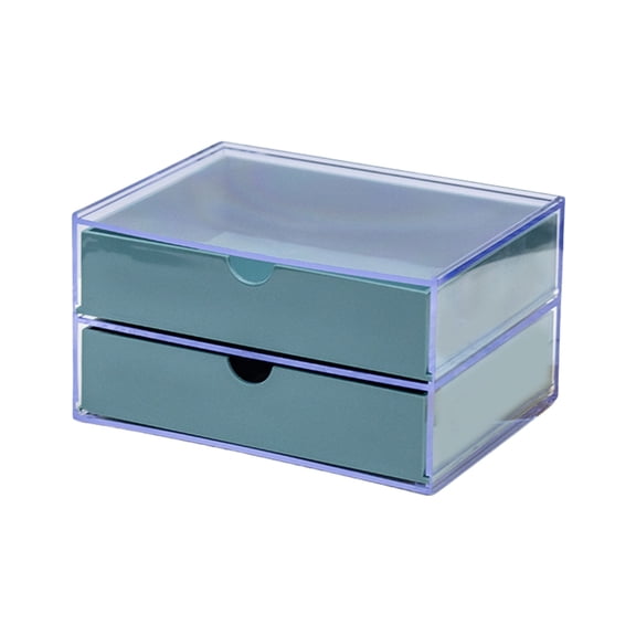 Double Layer Manicure Tool Box,Nail Pen Box Storage Case for Organizing,Plastic Nail Tool Box for Manicure Pedicure Kit