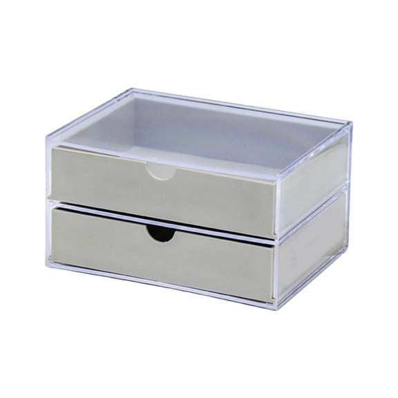 Double Layer Manicure Tool Box,Nail Pen Box Storage Case for Organizing,Plastic Nail Tool Box for Manicure Pedicure Kit