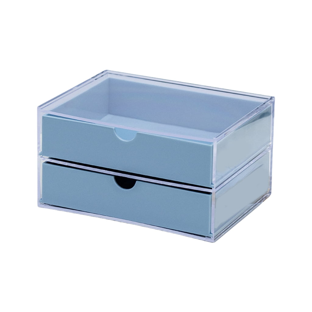 Double Layer Manicure Tool Box,Nail Pen Box Storage Case for Organizing,Plastic Nail Tool Box for Manicure Pedicure Kit