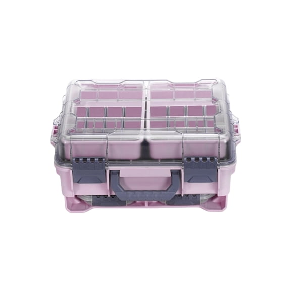 Double Layer Multi-Compartment Fishing Hook Case, Removable Divider Tackle Container for Lures & Rigs Storage